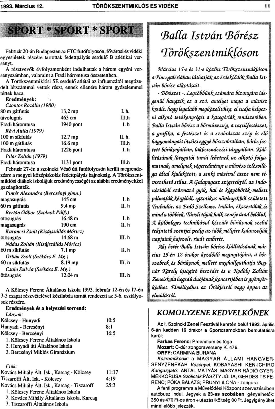 A résztvevők évfolyamonként indulhattak a három egyéni versenyszámban, valamint a Fradi háromtusa összetettben.