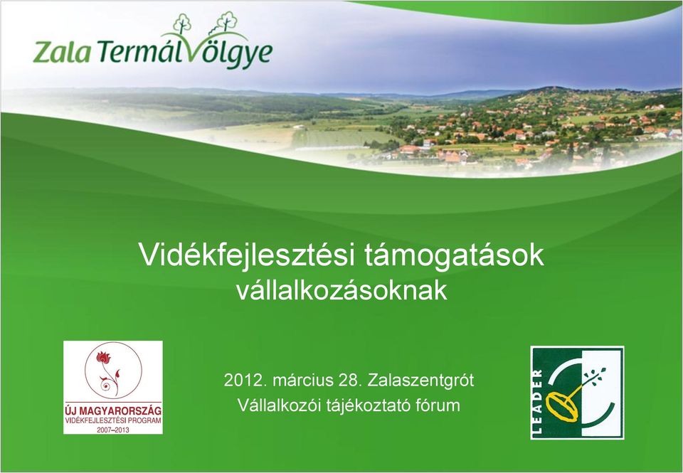 vállalkozásoknak 2012.