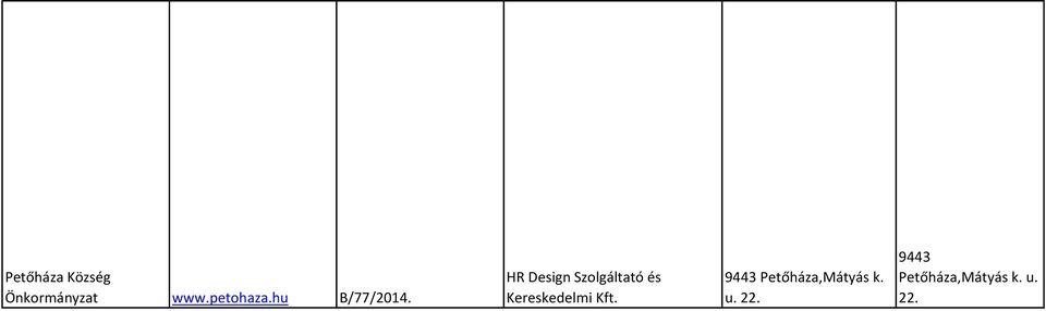 HR Design Szolgáltató és Kereskedelmi