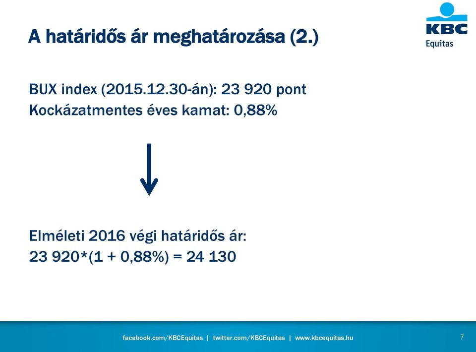 30-án): 23 920 pont Kockázatmentes éves