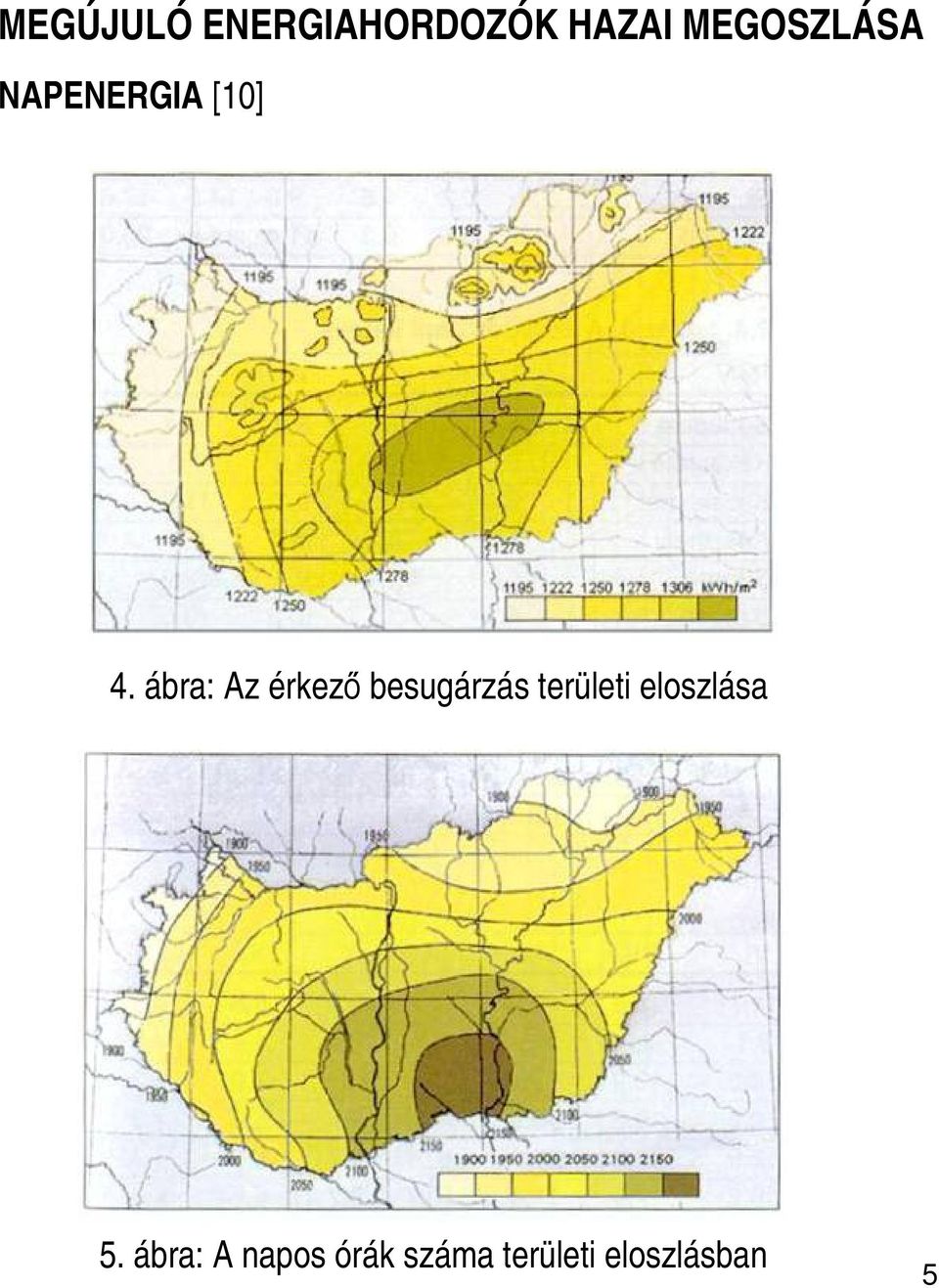 ábra: Az érkező besugárzás területi