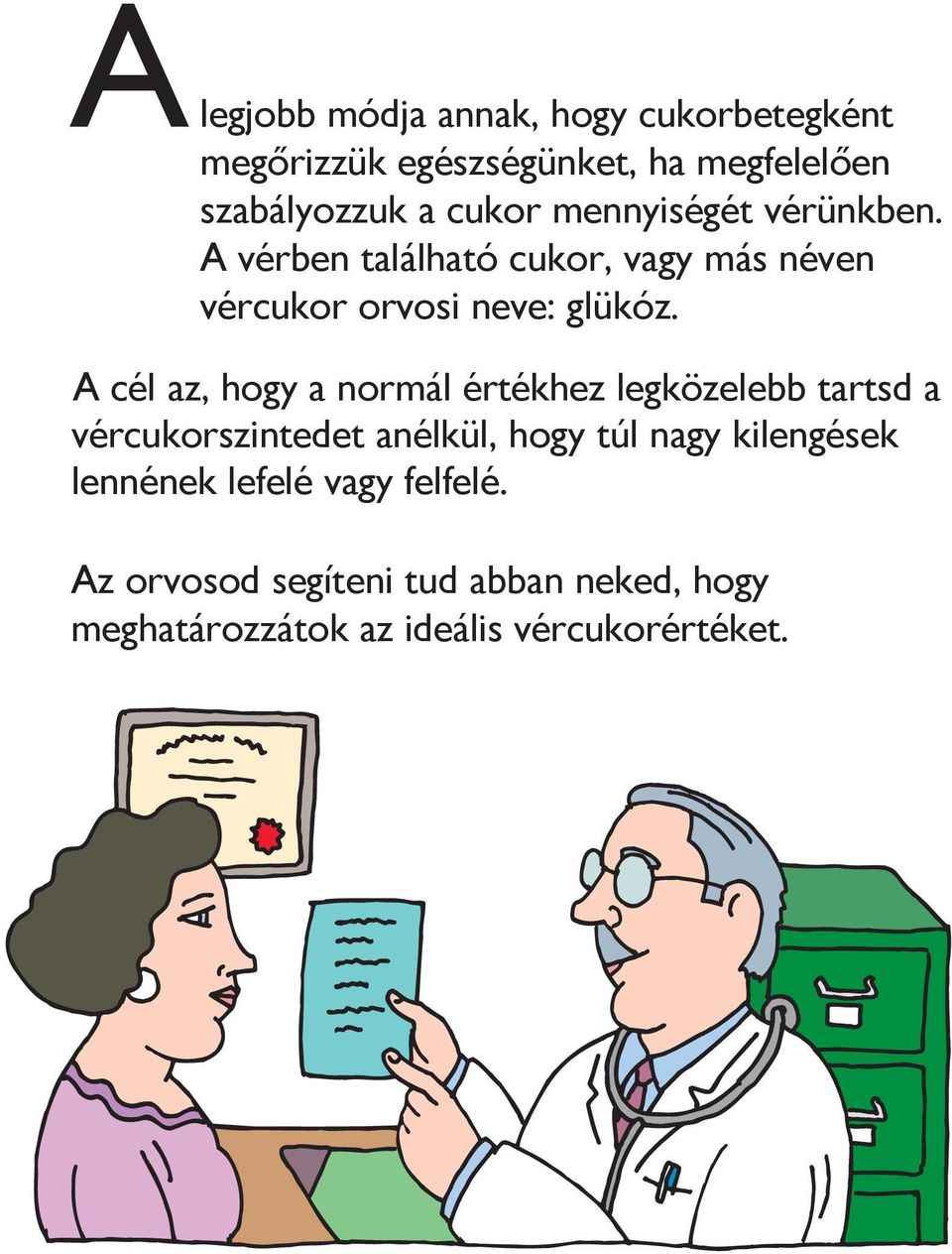 A cél az, hogy a normál értékhez legközelebb tartsd a vércukorszintedet anélkül, hogy túl nagy