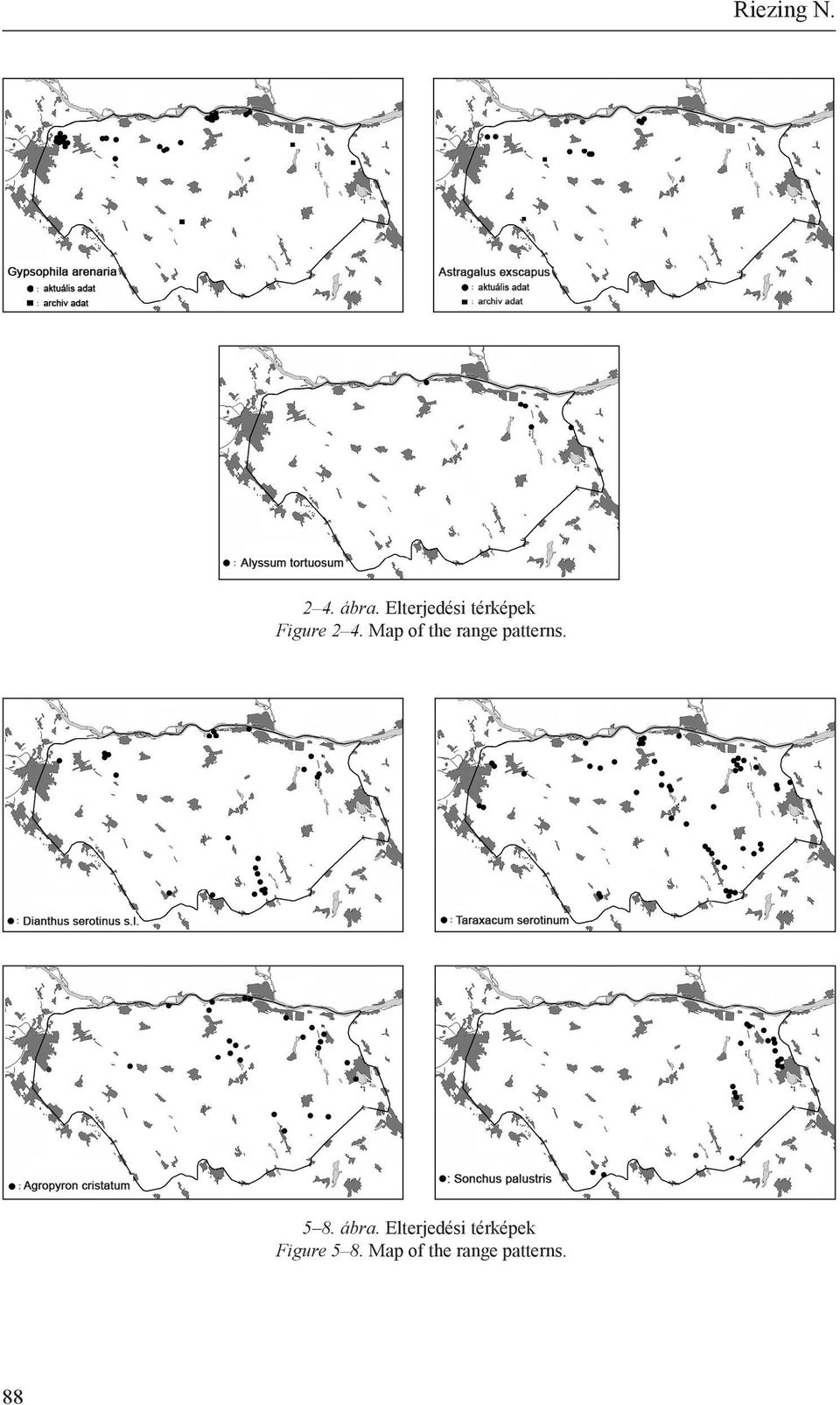 Map of the range patterns. 5 8. ábra.