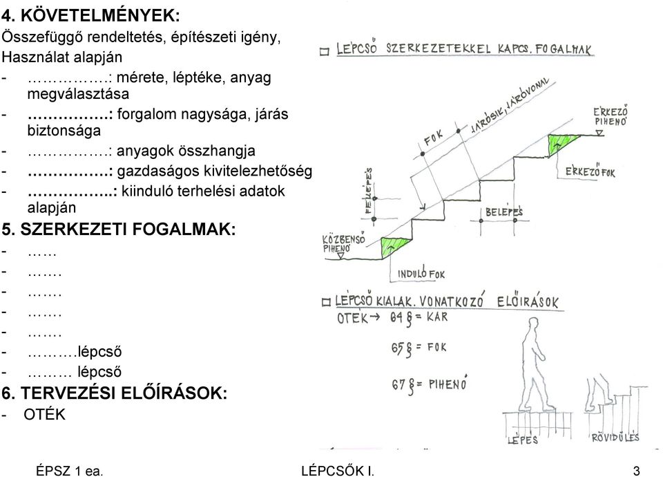 LÃpcsÅ i. (alapismeretek, beton lépcsÅk) Ãpsz 1. elÅadÃs ...