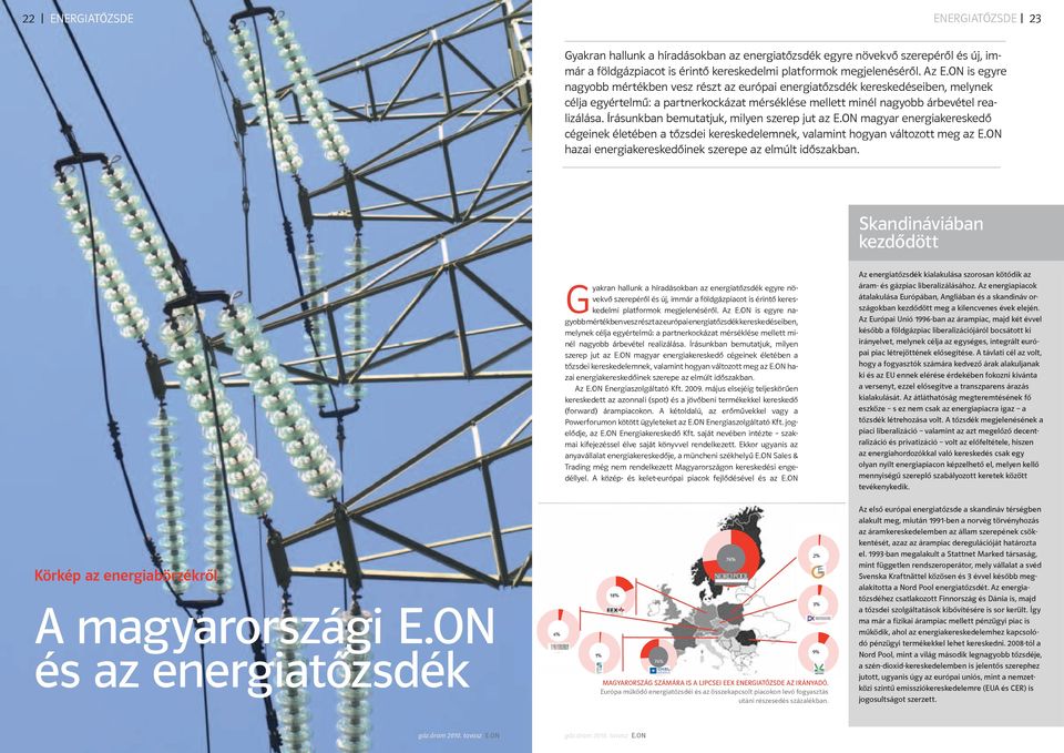 Írásunkban bemutatjuk, milyen szerep jut az E.ON magyar energiakereskedő cégeinek életében a tőzsdei kereskedelemnek, valamint hogyan változott meg az E.