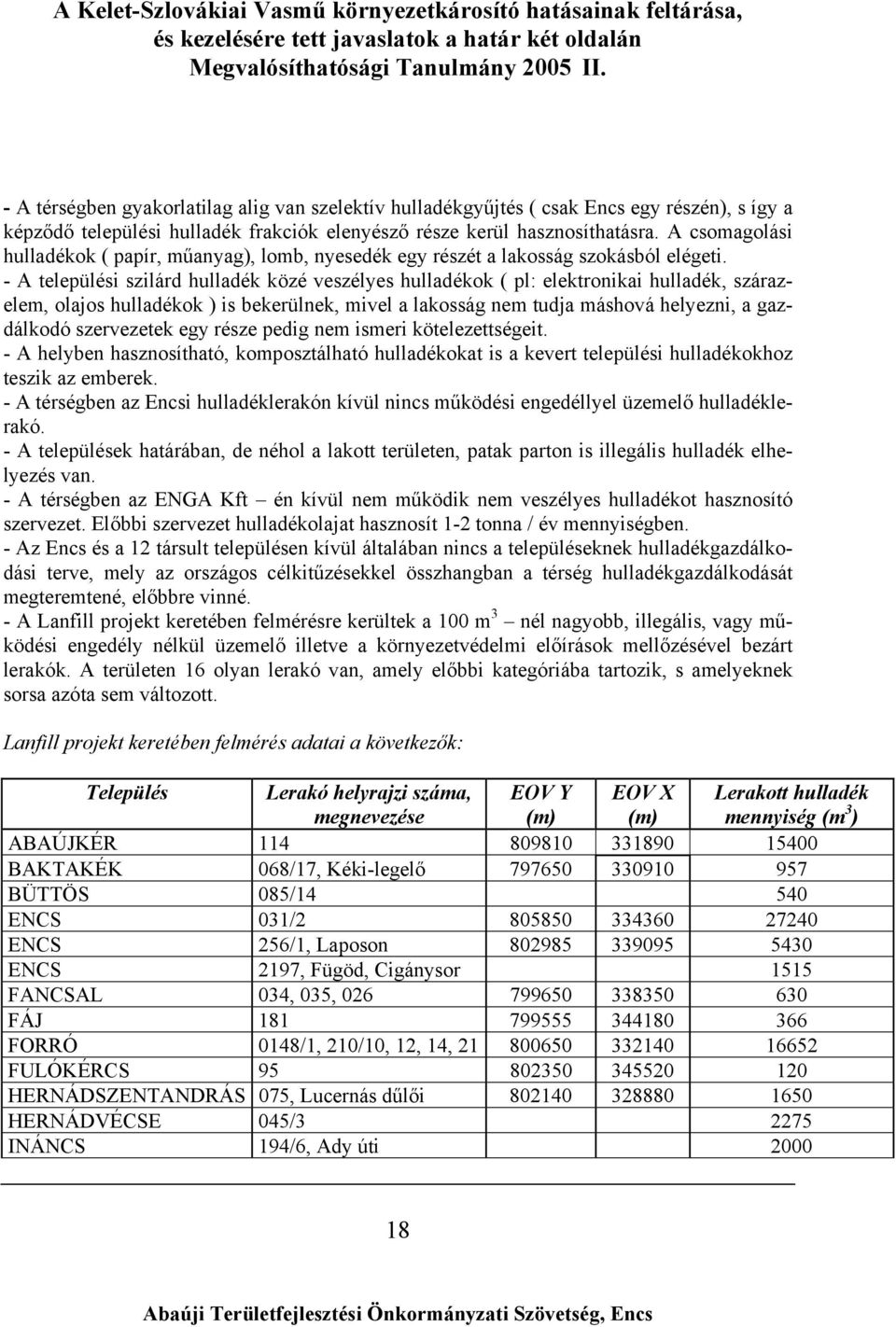 - A települési szilárd hulladék közé veszélyes hulladékok ( pl: elektronikai hulladék, szárazelem, olajos hulladékok ) is bekerülnek, mivel a lakosság nem tudja máshová helyezni, a gazdálkodó