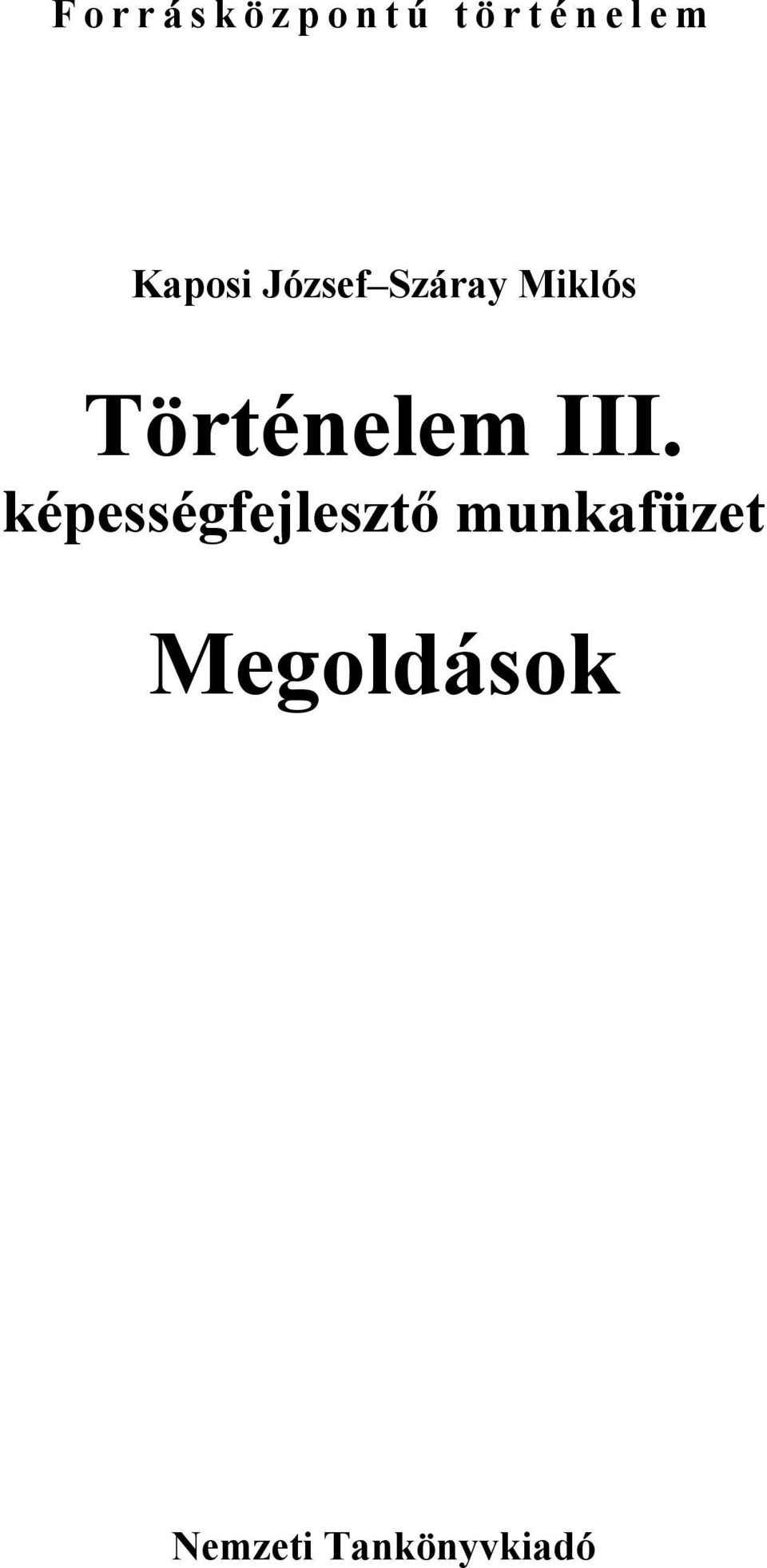 III. képességfejlesztő