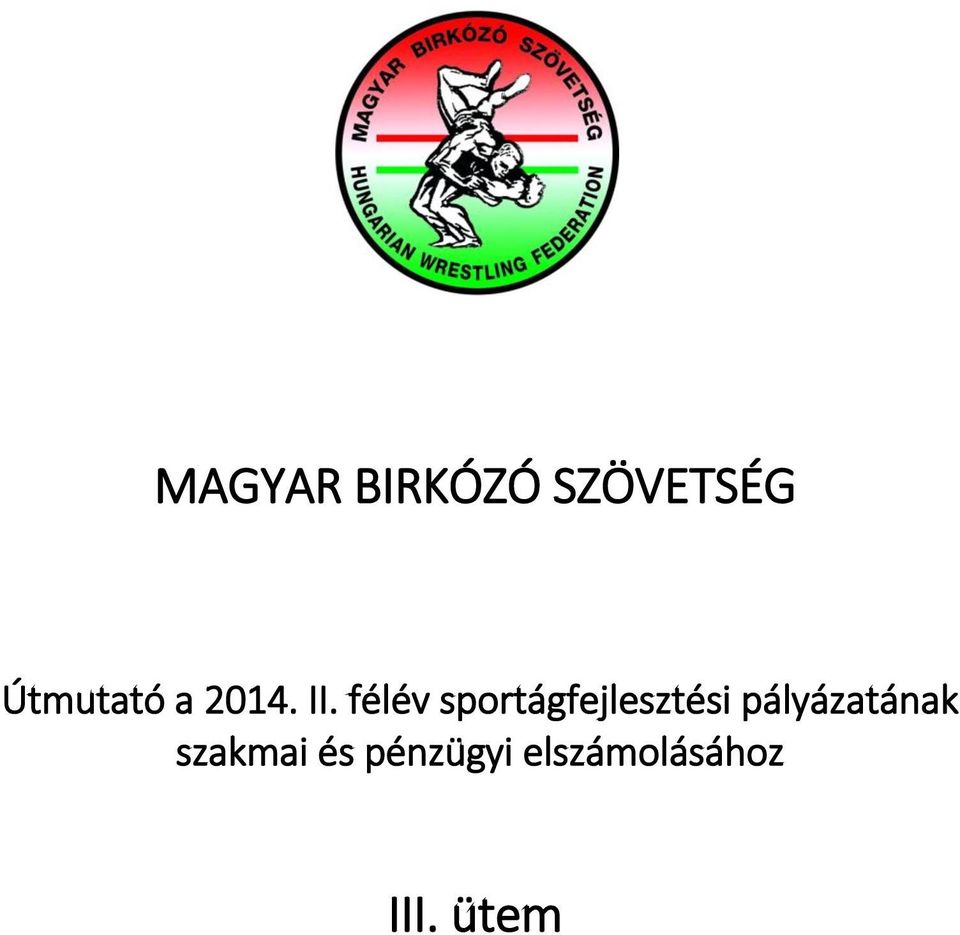 félév sportágfejlesztési