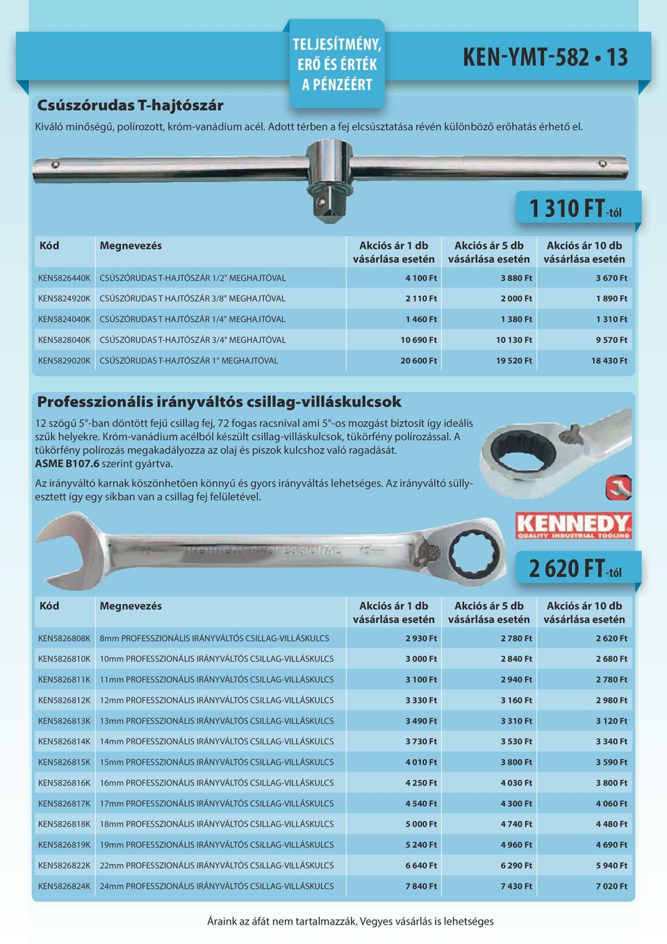 KEN5824040K CSÚSZÓRUDAS T HAJTÓSZÁR 1/4" MEGHAJTÓVAL 1 460 Ft 1 380 Ft 1 310 Ft KEN5828040K CSÚSZÓRUDAS T-HAJTÓSZÁR 3/4" MEGHAJTÓVAL 10 690 Ft 10 130 Ft 9 570 Ft KEN5829020K CSÚSZÓRUDAS T-HAJTÓSZÁR