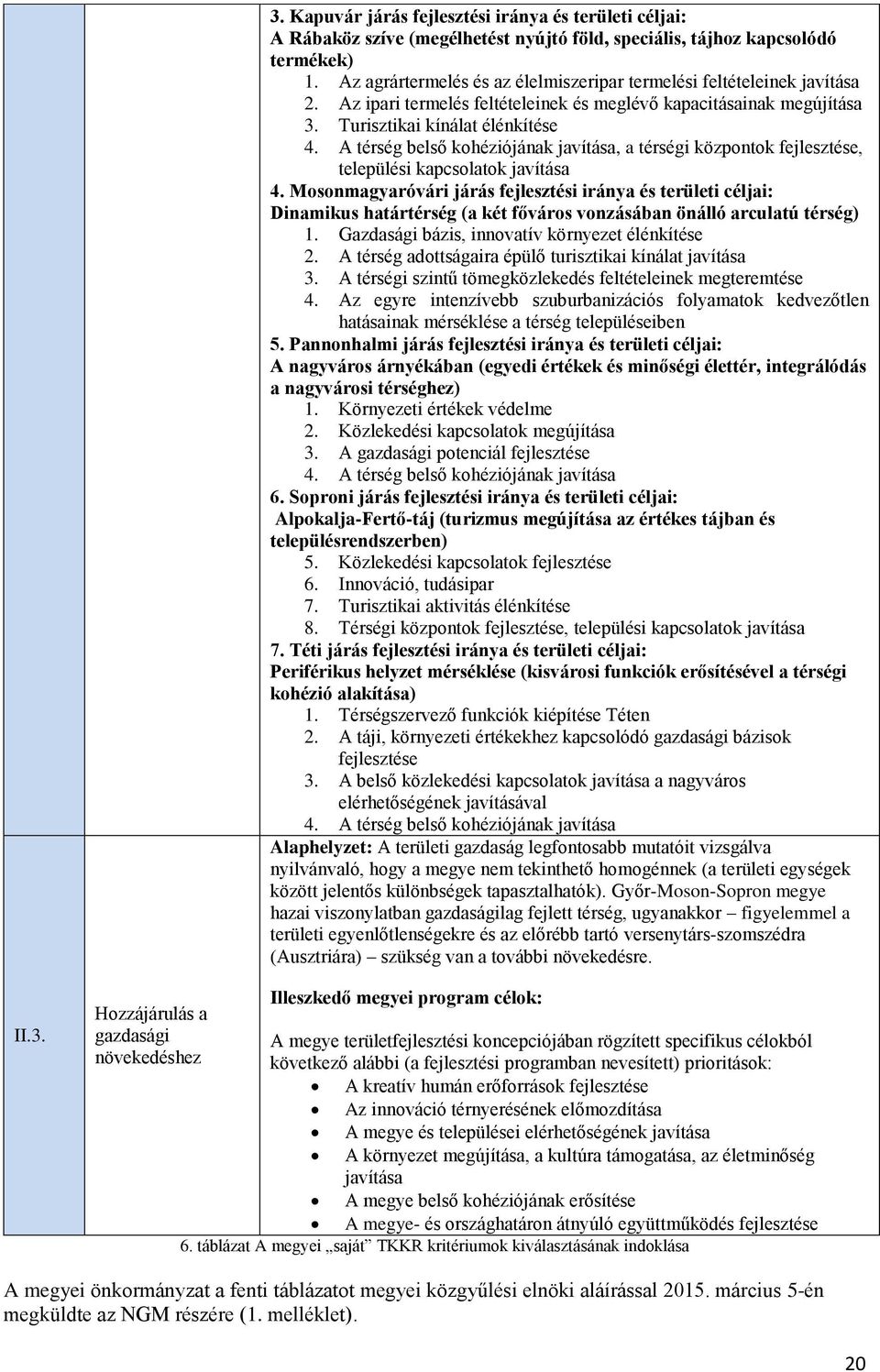 A térség belső kohéziójának javítása, a térségi központok fejlesztése, települési kapcsolatok javítása 4.