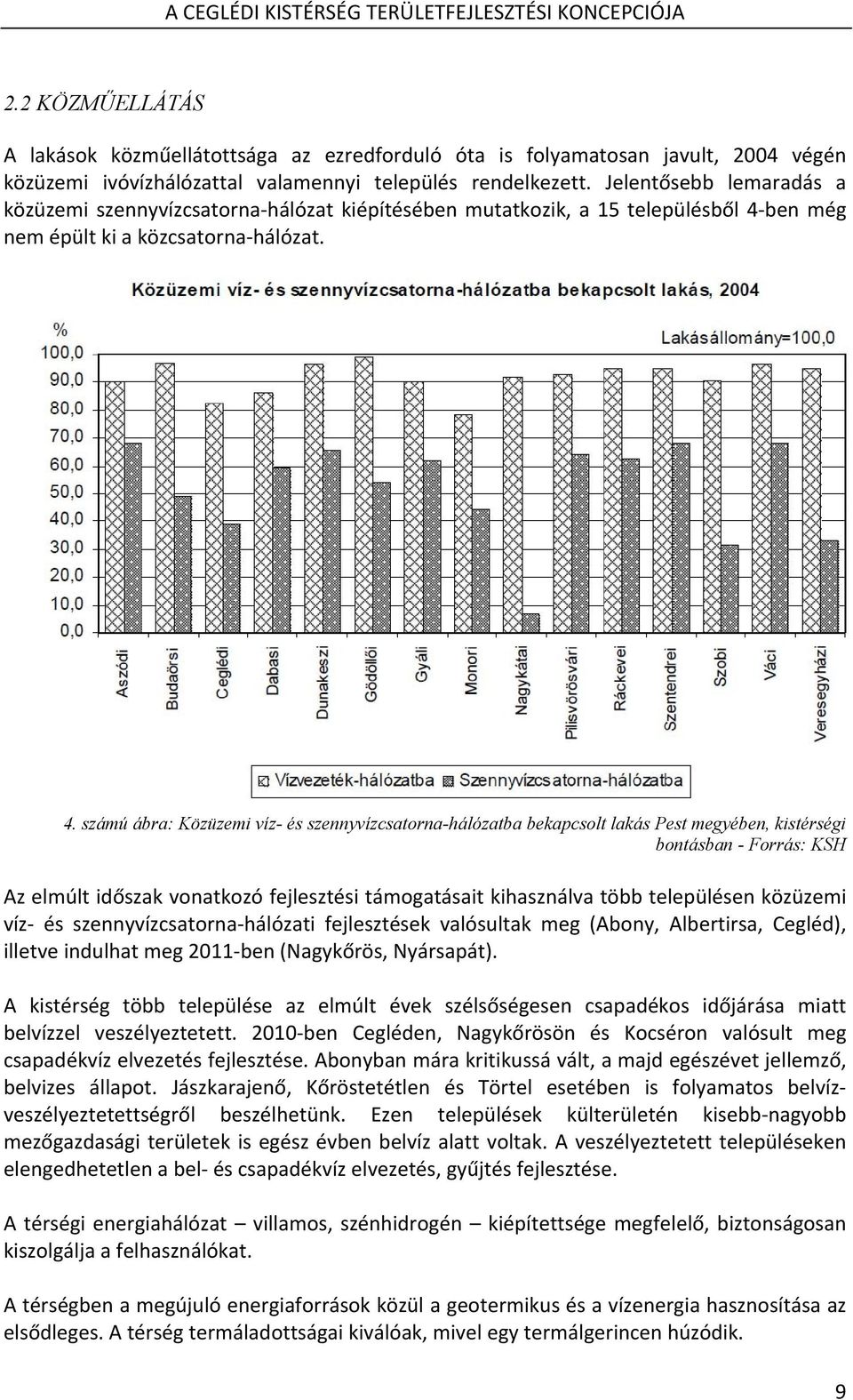 ben még nem épült ki a közcsatorna hálózat. 4.