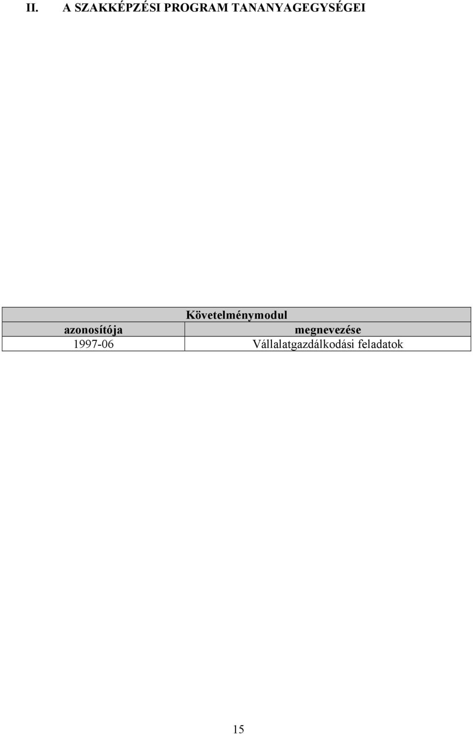 Követelménymodul 1997-06