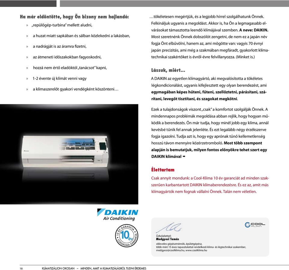 A neve: DAIKIN.