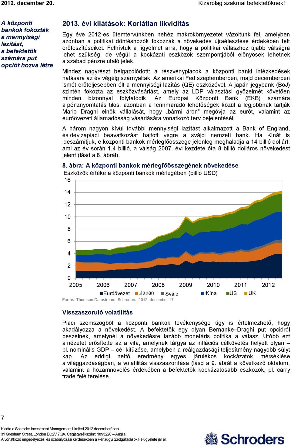 erőfeszítéseiket. Felhívtuk a figyelmet arra, hogy a politikai válaszhoz újabb válságra lehet szükség, de végül a kockázati eszközök szempontjából előnyösek lehetnek a szabad pénzre utaló jelek.