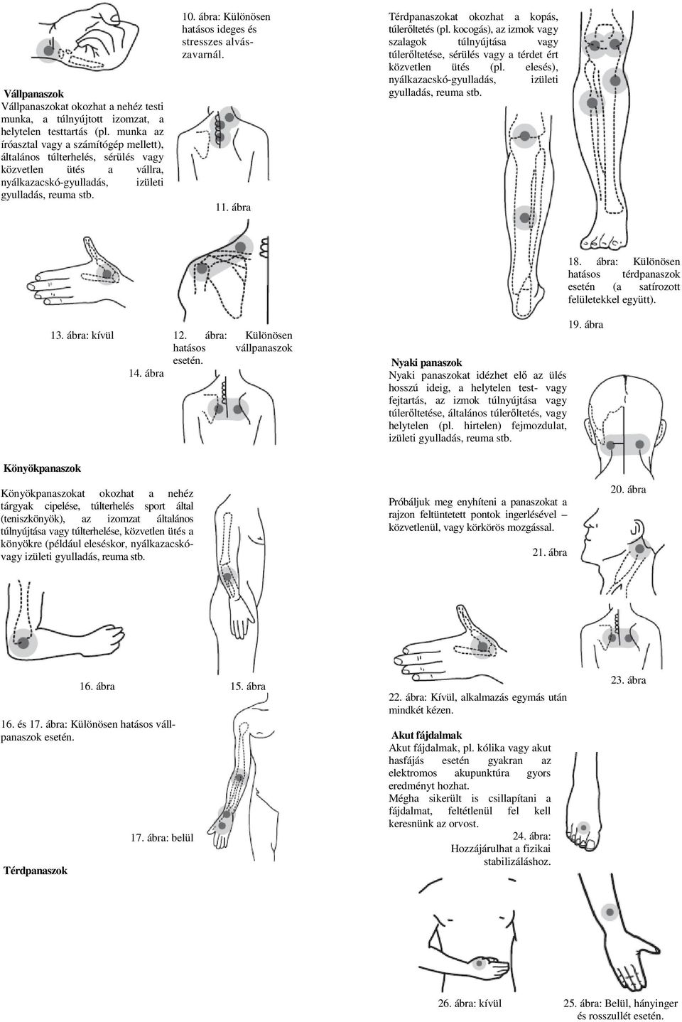 ábra: Különösen hatásos ideges és stresszes alvászavarnál. 11. ábra Térdpanaszokat okozhat a kopás, túlerőltetés (pl.