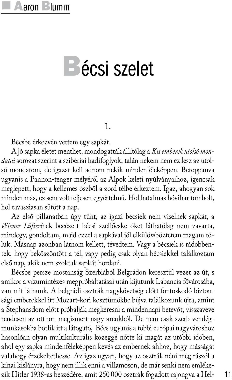 mindenféleképpen. Betoppanva ugyanis a Pannon-tenger mélyéről az Alpok keleti nyúlványaihoz, igencsak meglepett, hogy a kellemes őszből a zord télbe érkeztem.