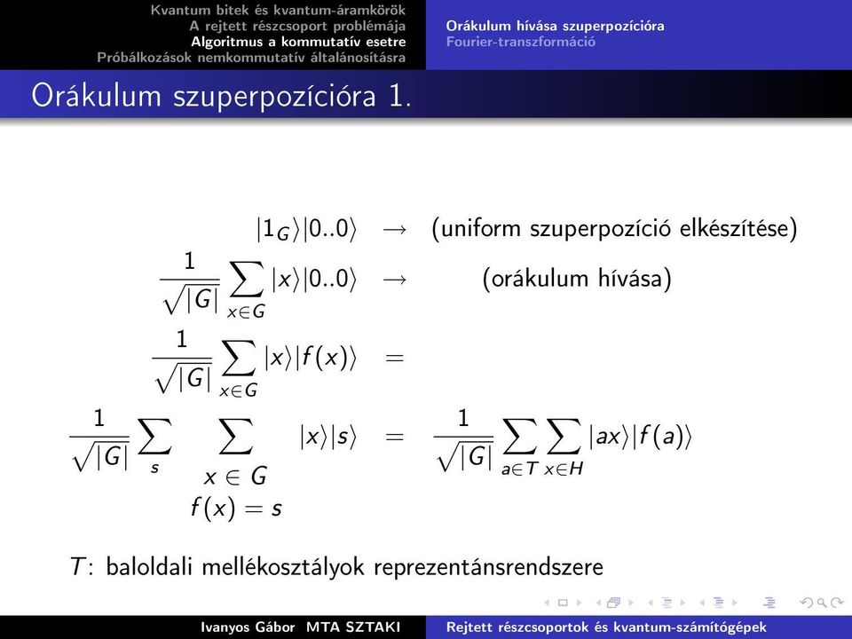 .0 (uniform szuperpozíció elkészítése) 1 x 0.