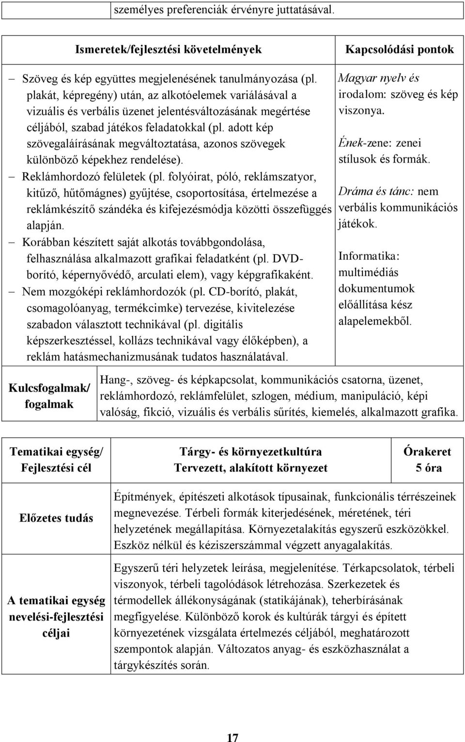 adott kép szövegaláírásának megváltoztatása, azonos szövegek különböző képekhez rendelése). Reklámhordozó felületek (pl.