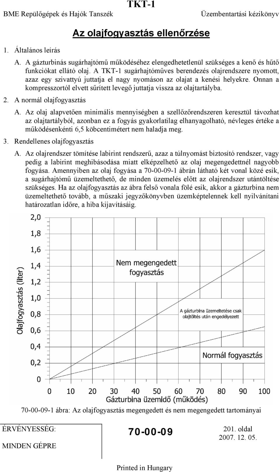 Onnan a kompresszortól elvett sűrített levegő juttatja vissza az olajtartályba. 2. A normál olajfogyasztás A.