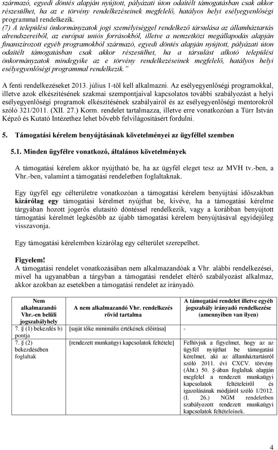 (7) A települési önkormányzatok jogi személyiséggel rendelkező társulása az államháztartás alrendszereiből, az európai uniós forrásokból, illetve a nemzetközi megállapodás alapján finanszírozott