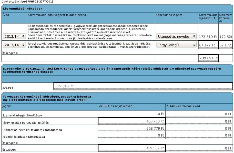 Szerződésminták összeállítása, munkaköri leírások megfogalmazása,szervezeti struktúra kialakítása, bérelszámolások és járulékfizetések ellenőrzése.