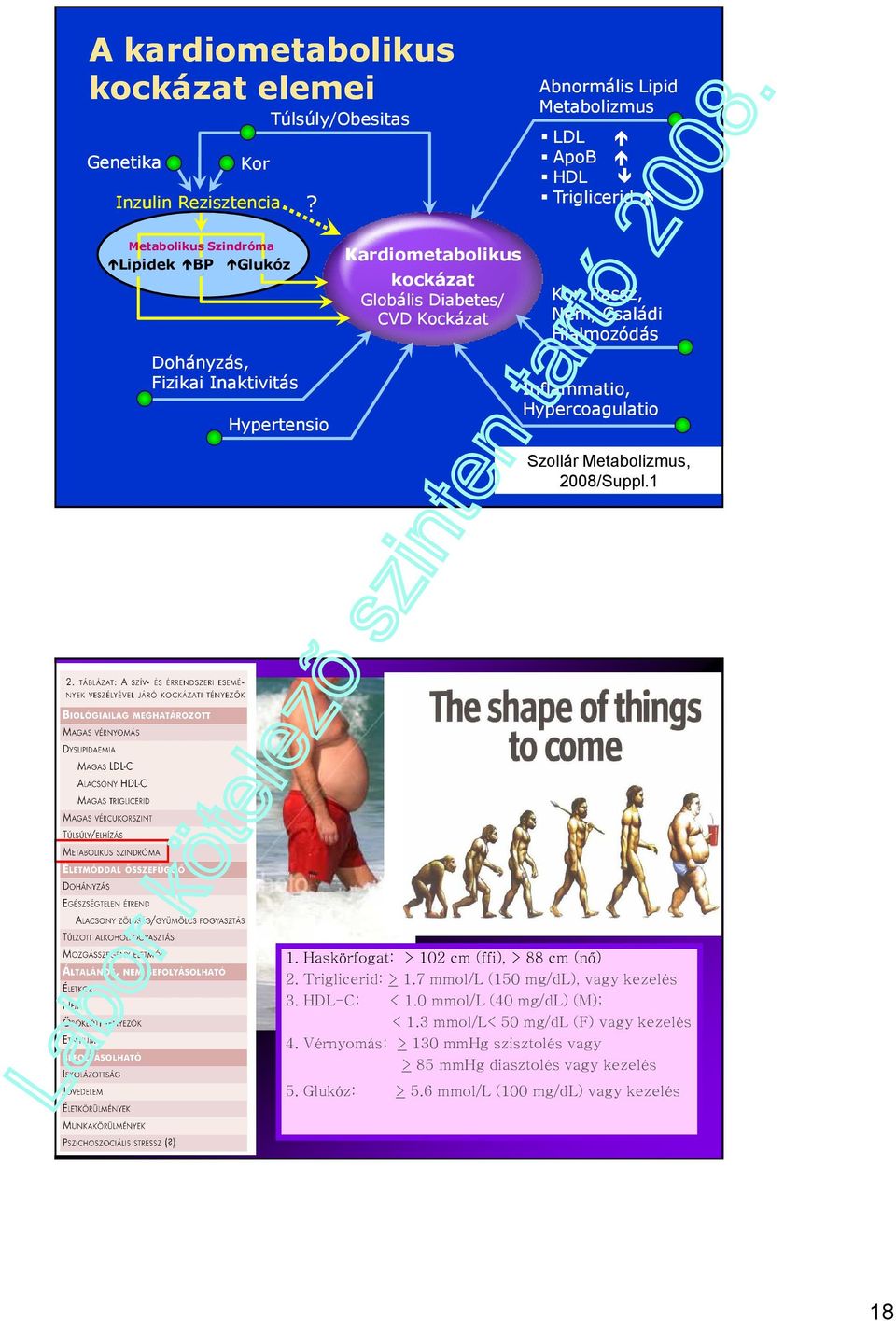 Kockázat Kor, Rassz ssz, Nem, Családi Hialmozódás Inflammatio, Hypercoagulatio Szollár Metabolizmus, 2008/Suppl.1 Slide Source Lipids Online Slide Library www.lipidsonline.org 1.