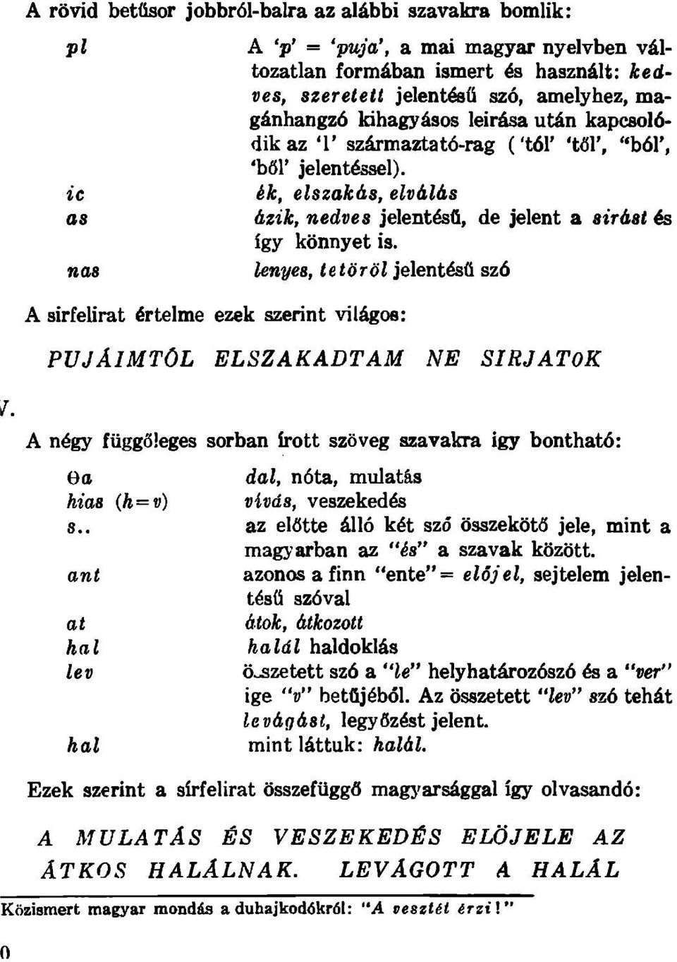 Sk, elszak&s, elv&l&s &zik, nedves jelent^g, de jelent a sir&st is fgy konnyet is. lenyes, letorol jelent^fi sz6 PVJAIMTOL ELSZAKADTAM NE S IR J A T O K J. A n6gy fiigg6!