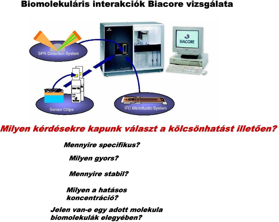 Mennyire specifikus? Milyen gyors? Mennyire stabil?