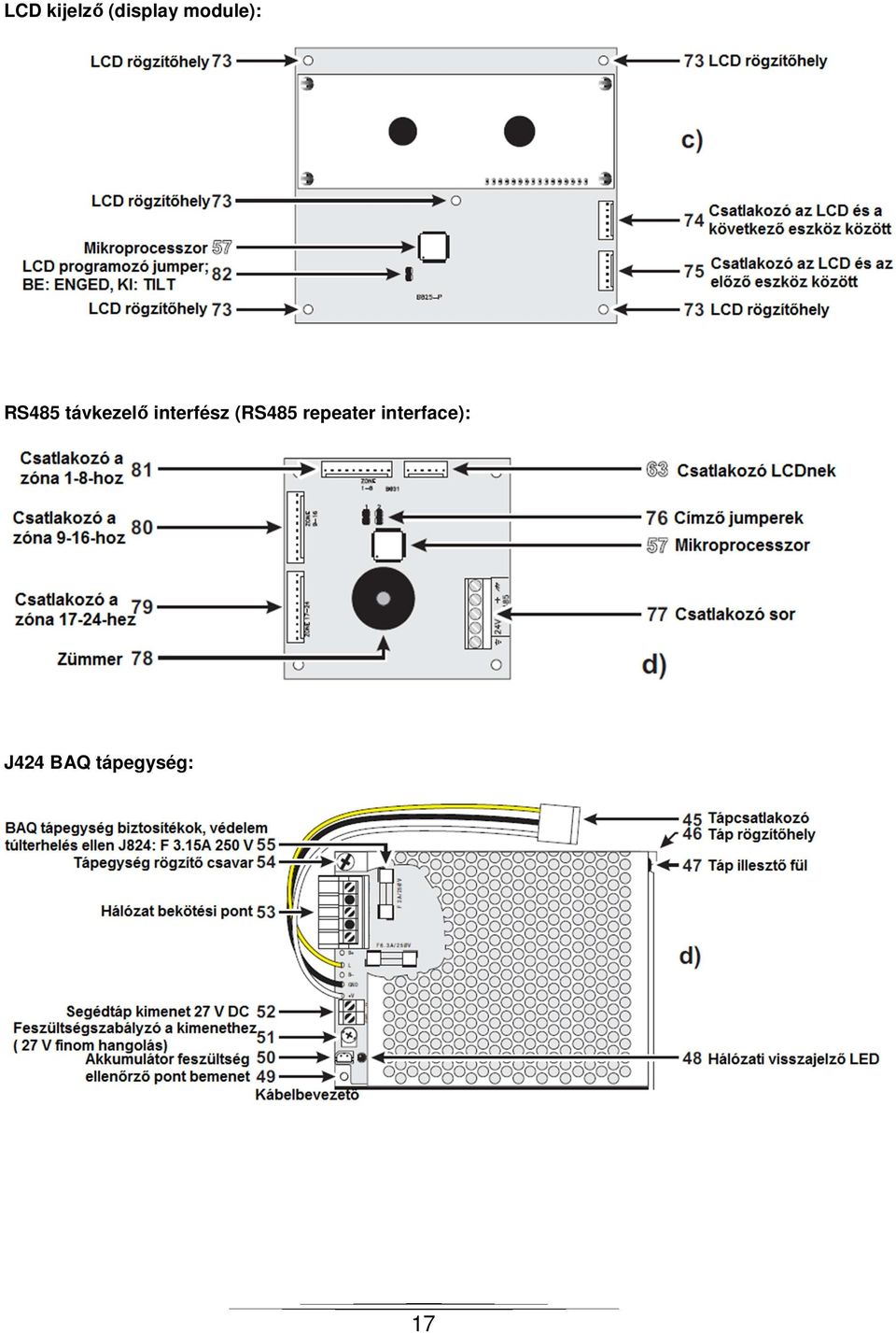 interfész (RS485 repeater