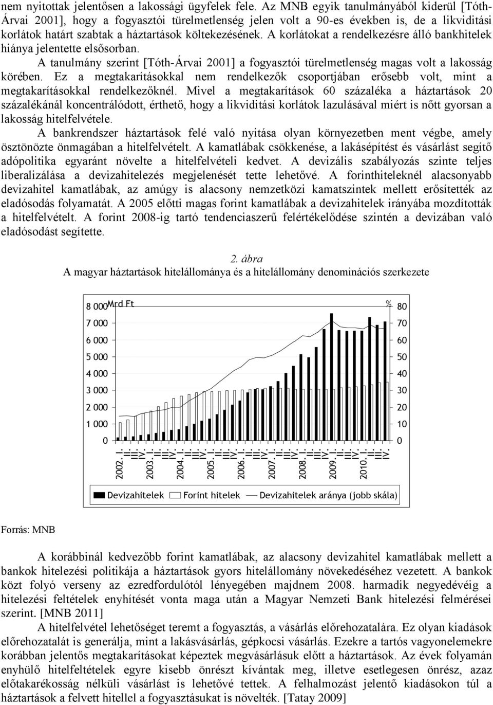 A korlátokat a rendelkezésre álló bankhitelek hiánya jelentette elsősorban. A tanulmány szerint [Tóth-Árvai 21] a fogyasztói türelmetlenség magas volt a lakosság körében.