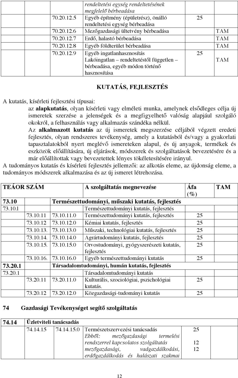 fejlesztési típusai: az alapkutatás, olyan kísérleti vagy elméleti munka, amelynek elsődleges célja új ismeretek szerzése a jelenségek és a megfigyelhető valóság alapjául szolgáló okokról, a