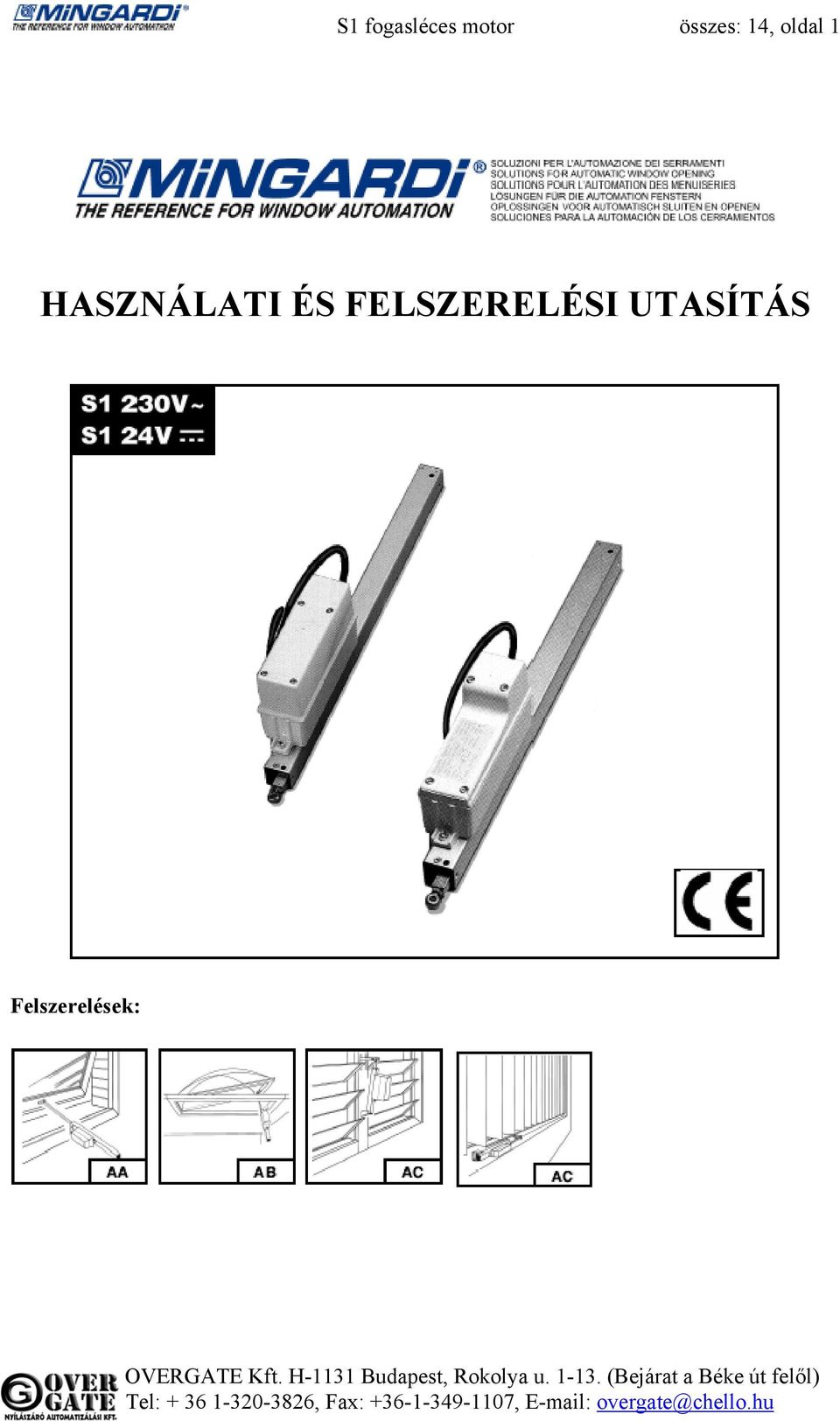 HASZNÁLATI ÉS