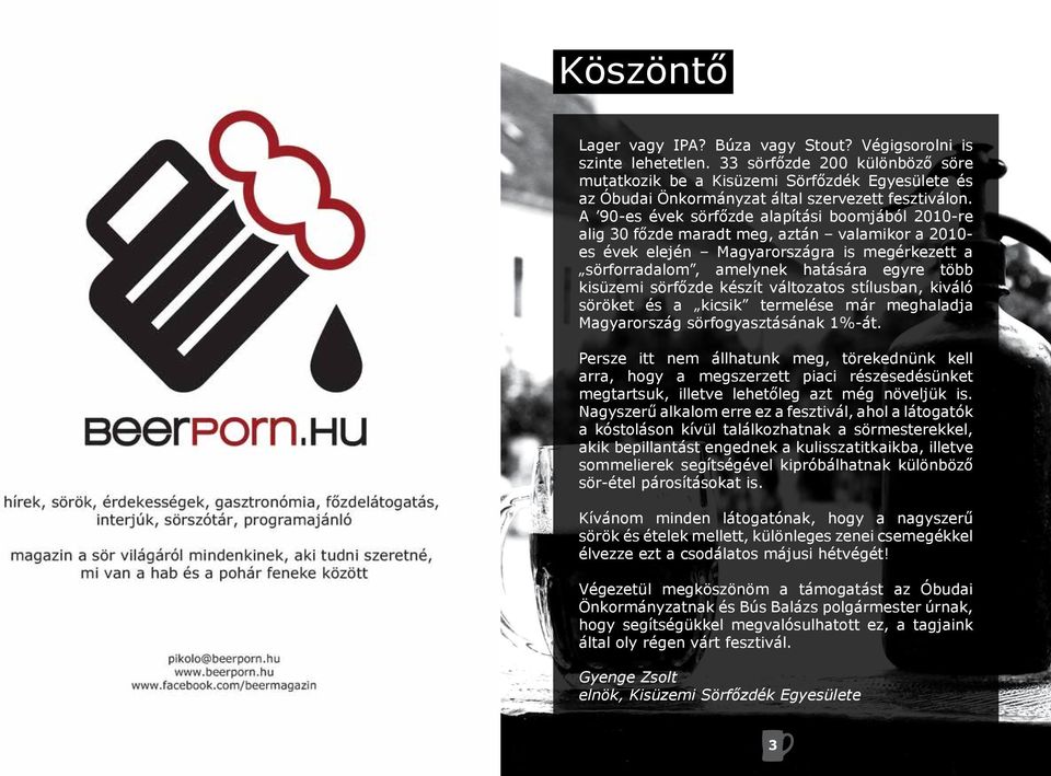 A 90-es évek sörfőzde alapítási boomjából 2010-re alig 30 főzde maradt meg, aztán valamikor a 2010- es évek elején Magyarországra is megérkezett a sörforradalom, amelynek hatására egyre több kisüzemi