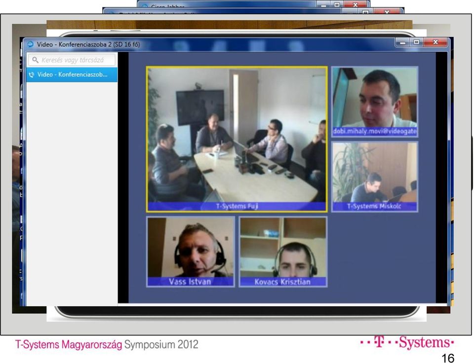 chat, jelenlét, videó, képernyő megosztás) Videó integráció (Videogate is) Webex web és