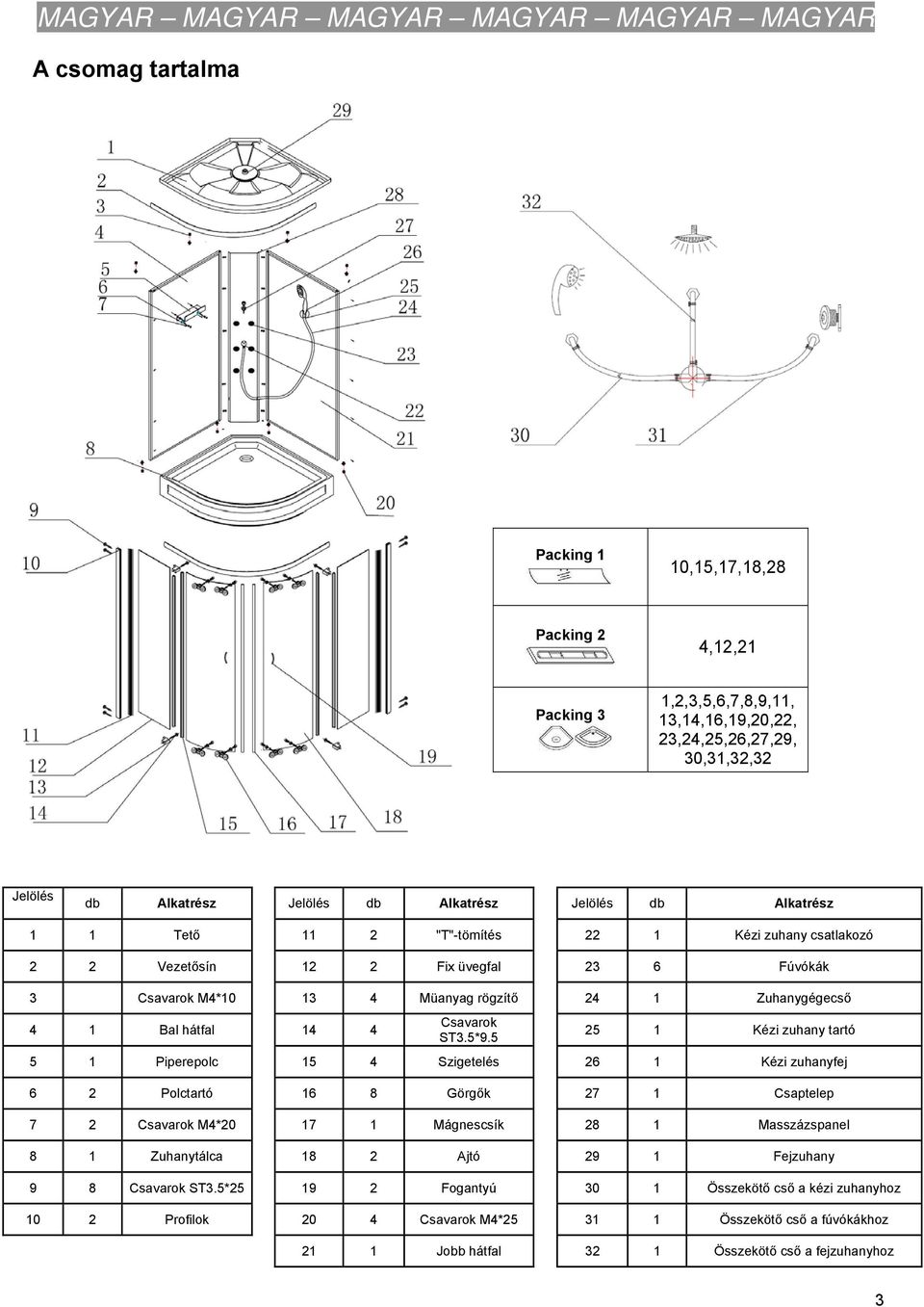 Tc07. szerelési útmutató pdf Zuhanykabin beszerelése