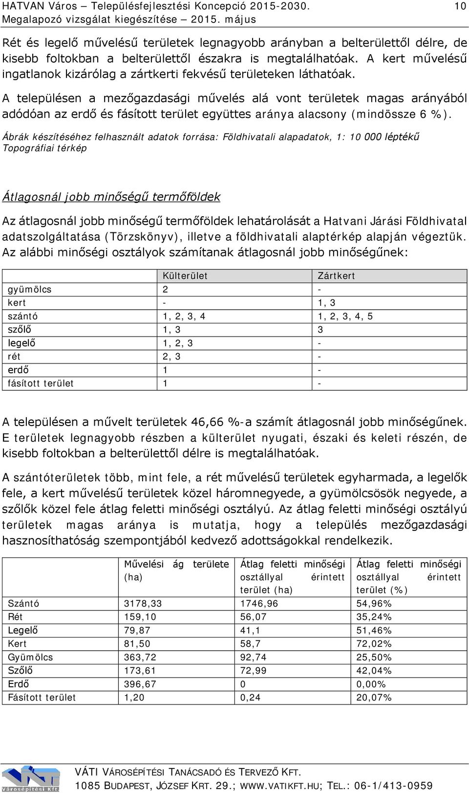 A településen a mezőgazdasági művelés alá vont területek magas arányából adódóan az erdő és fásított terület együttes aránya alacsony (mindössze 6 %).