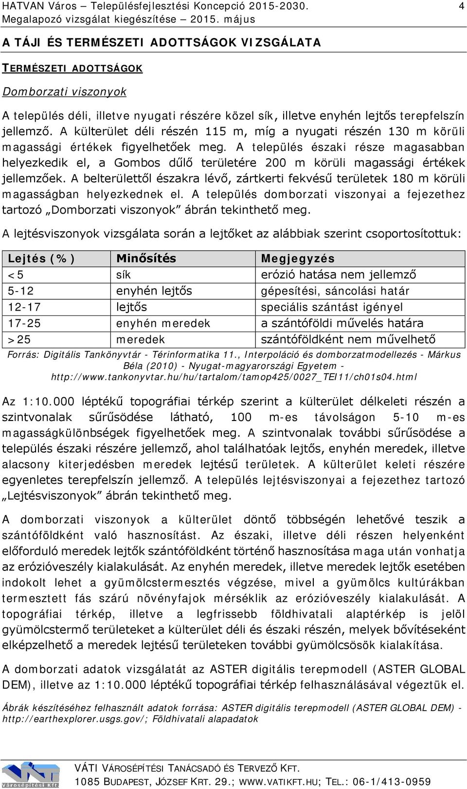 A külterület déli részén 115 m, míg a nyugati részén 130 m körüli magassági értékek figyelhetőek meg.