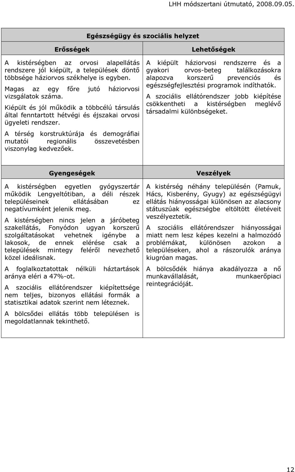 A térség korstruktúrája és demográfiai mutatói regionális összevetésben viszonylag kedvezőek.