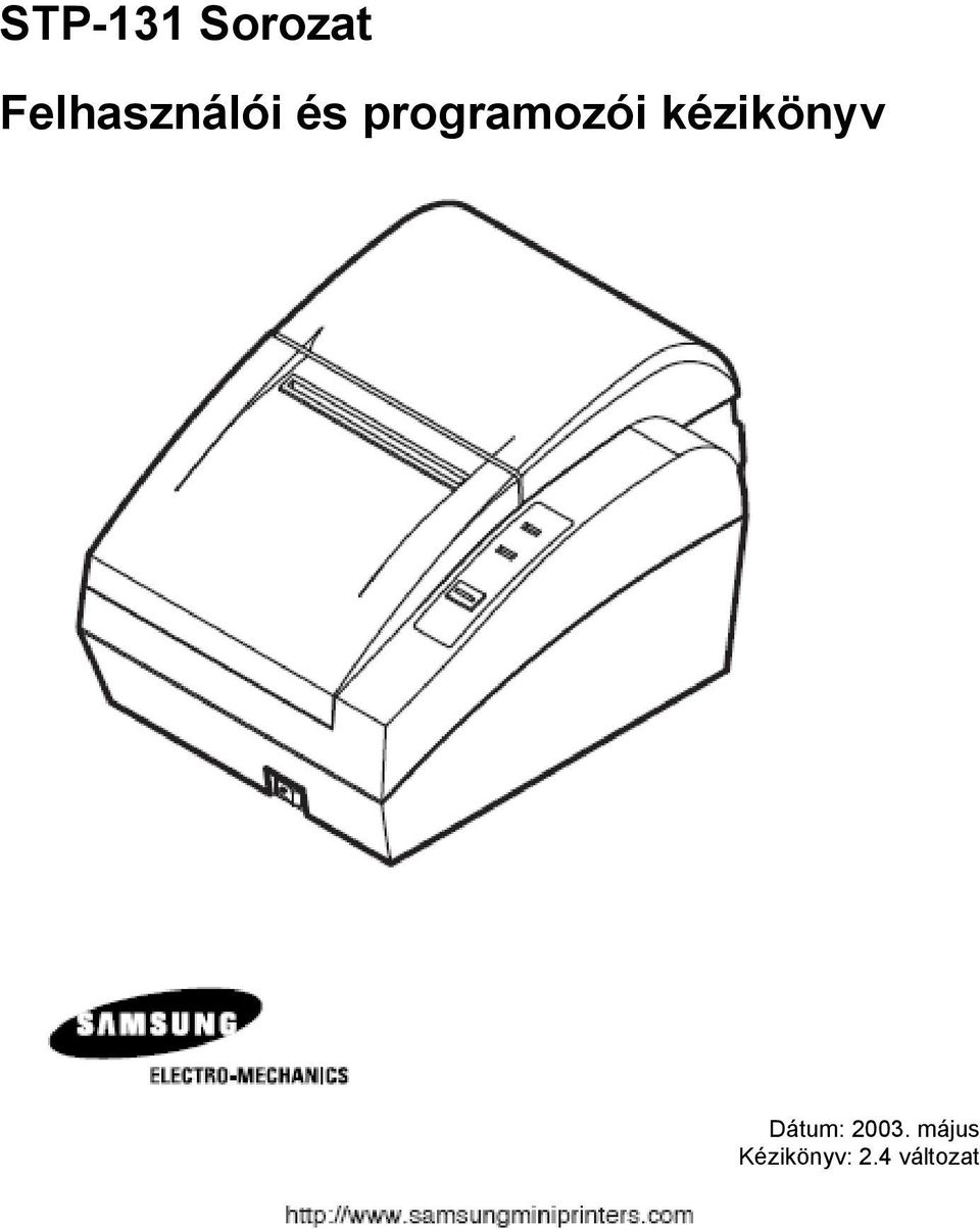 programozói kézikönyv