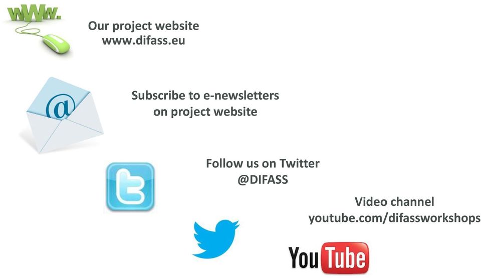project website Follow us on Twitter