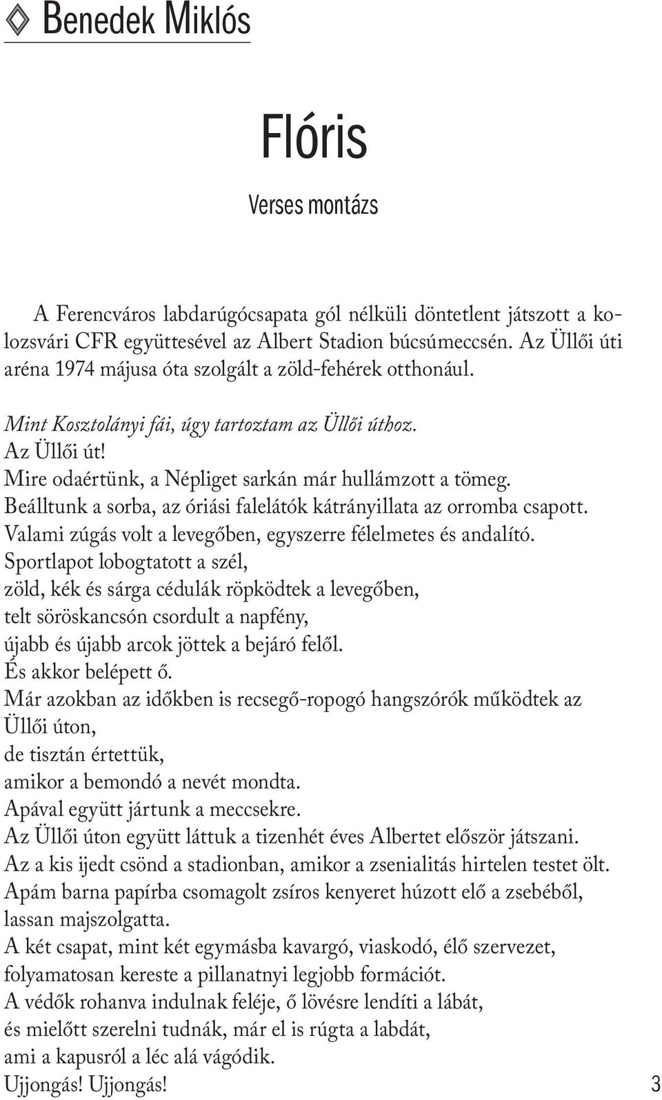 Beálltunk a sorba, az óriási falelátók kátrányillata az orromba csapott. Valami zúgás volt a levegőben, egyszerre félelmetes és andalító.