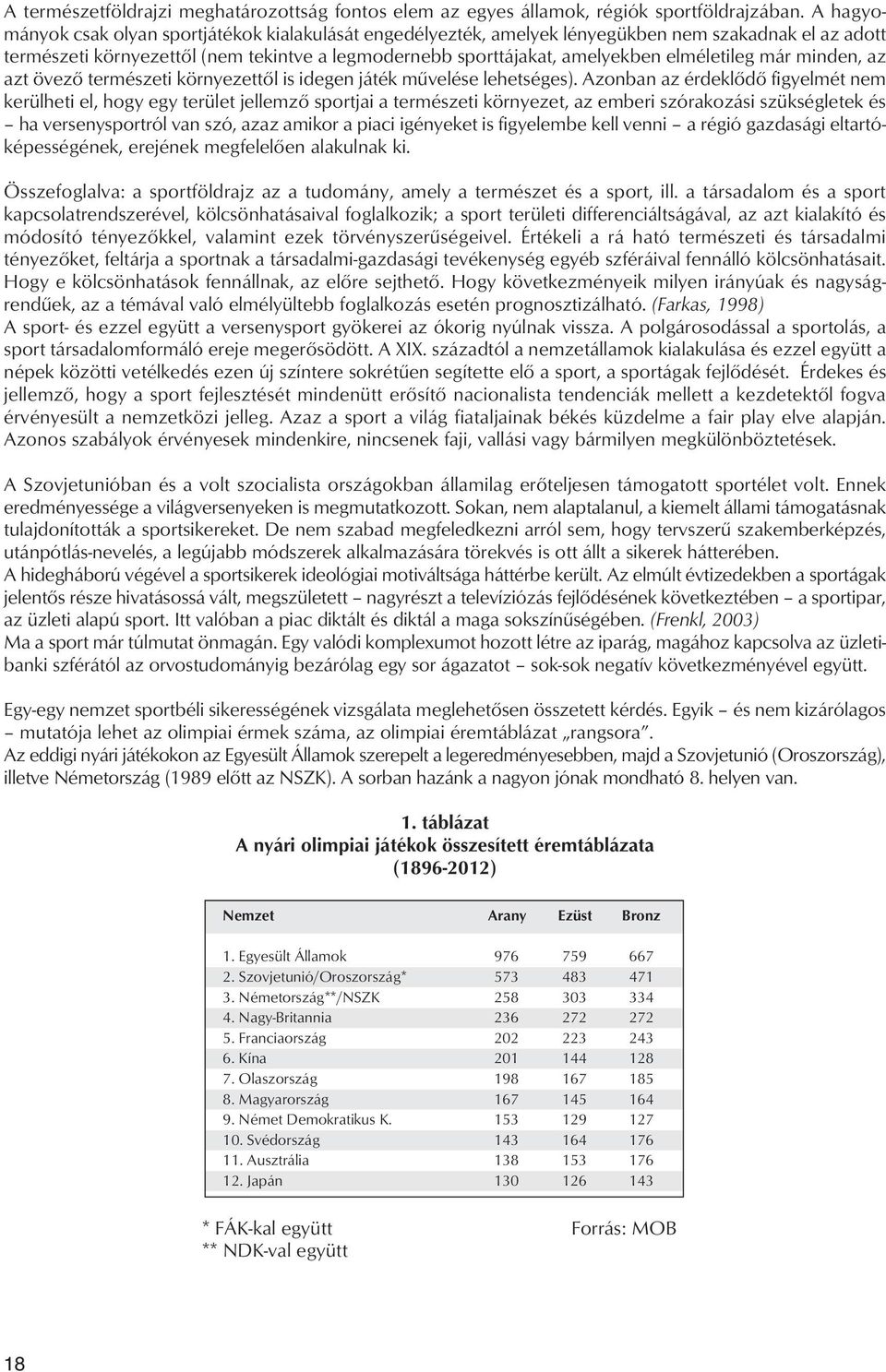 elméletileg már minden, az azt övezô természeti környezettôl is idegen játék mûvelése lehetséges).