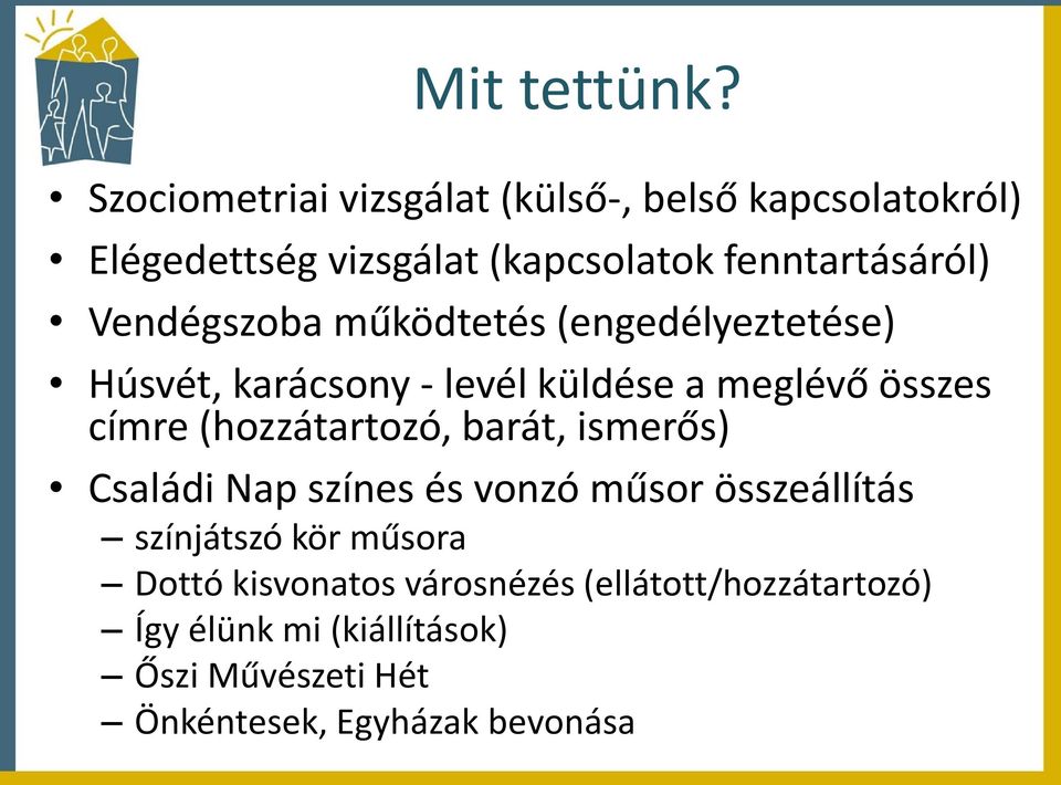 Vendégszoba működtetés (engedélyeztetése) Húsvét, karácsony - levél küldése a meglévő összes címre