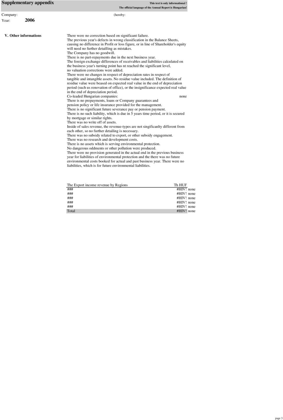 The previous year's defects in wrong classification in the Balance Sheets, causing no difference in Profit or loss figure, or in line of Shareholder's equity will need no further detailling as