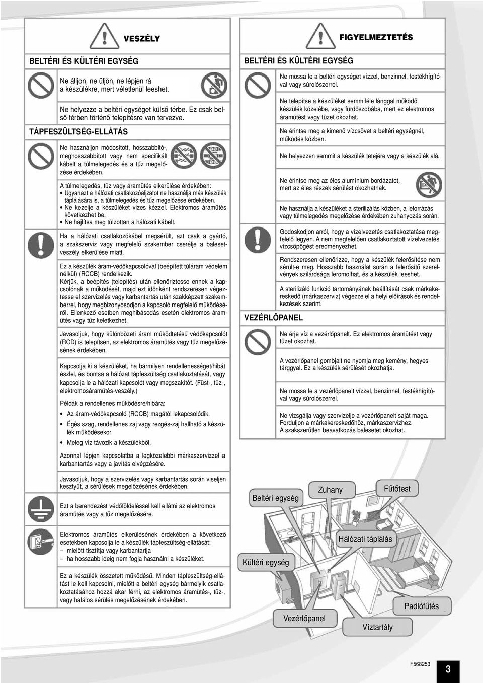 A túlmelegedés, tûz vagy áramütés elkerülése érdekében: Ugyanazt a hálózati csatlakozóaljzatot ne használja más készülék táplálására is, a túlmelegedés és tûz megelôzése érdekében.