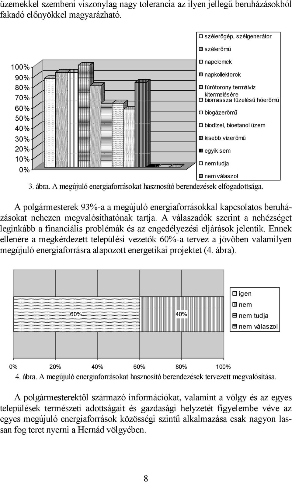 üzem kisebb vízerőmű egyik sem nem tudja nem válaszol 3. ábra. A megújuló energiaforrásokat hasznosító berendezések elfogadottsága.