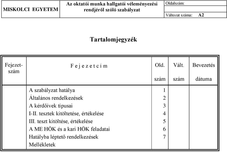 típusai I-II. tesztek kitöltetése, értékelése III.