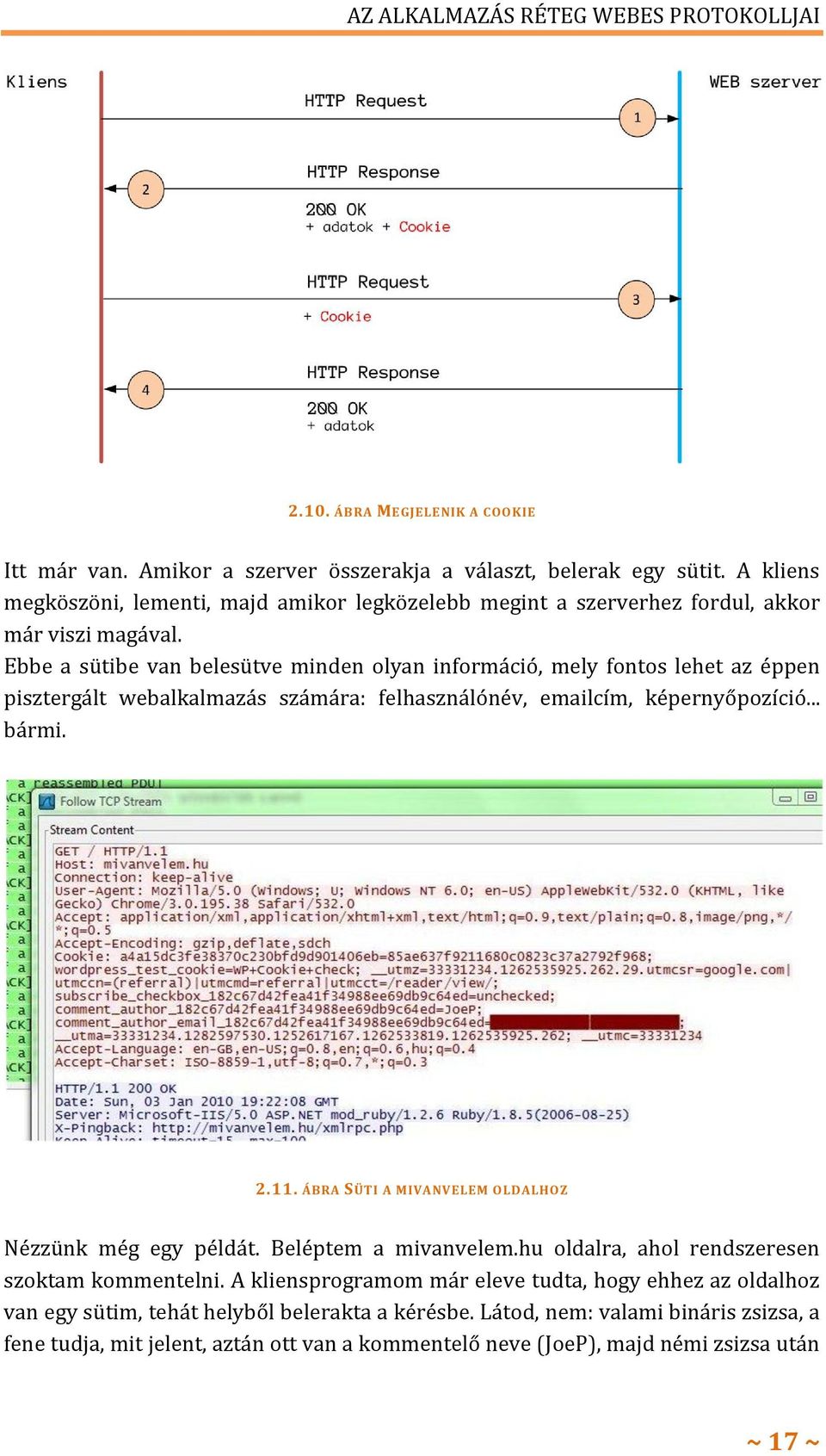 Ebbe a sütibe van belesütve minden olyan információ, mely fontos lehet az éppen pisztergált webalkalmazás számára: felhasználónév, emailcím, képernyőpozíció... bármi. 2.11.