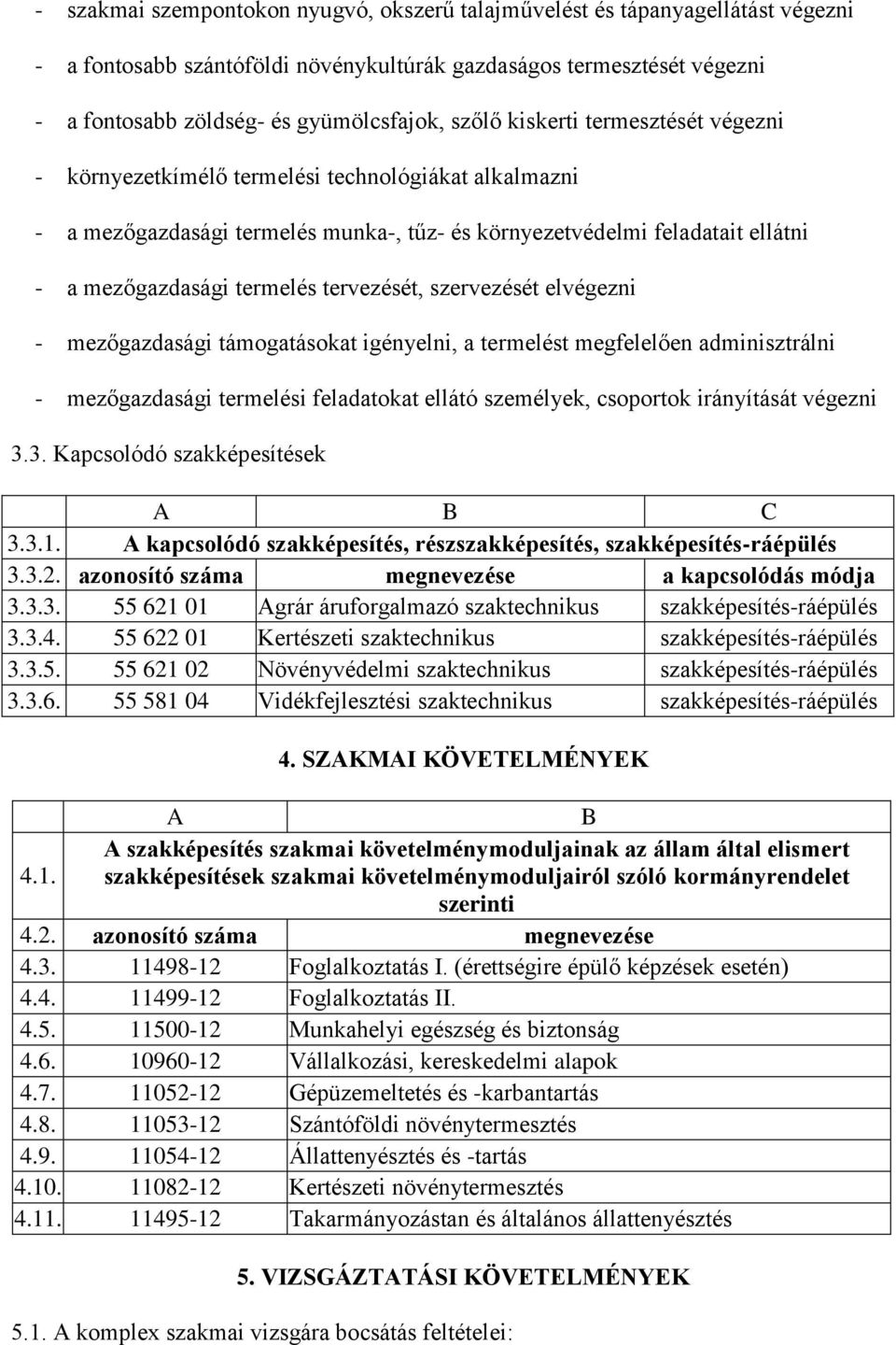 tervezését, szervezését elvégezni - mezőgazdasági támogatásokat igényelni, a termelést megfelelően adminisztrálni - mezőgazdasági termelési feladatokat ellátó személyek, csoportok irányítását végezni