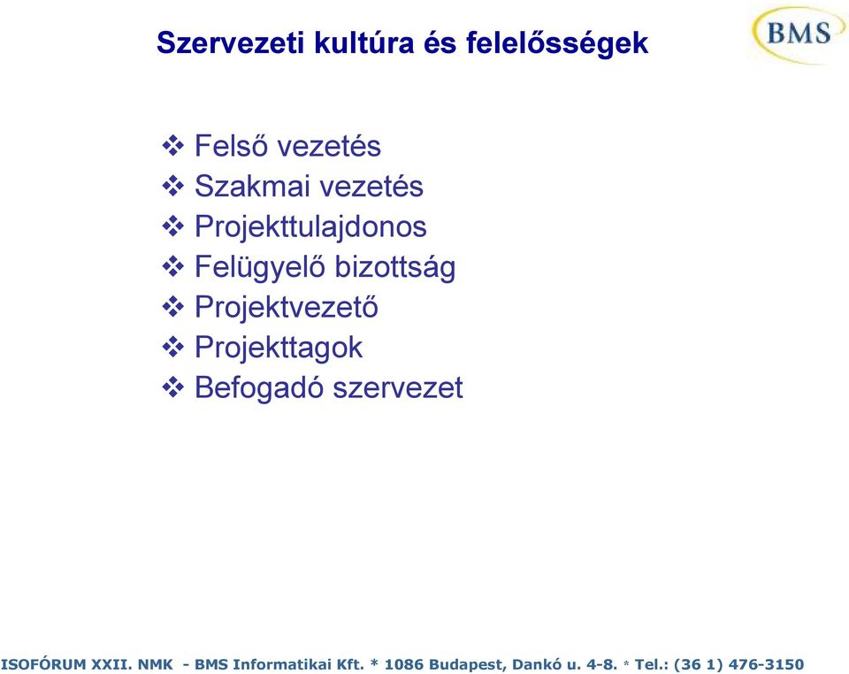 Projekttulajdonos Felügyelő